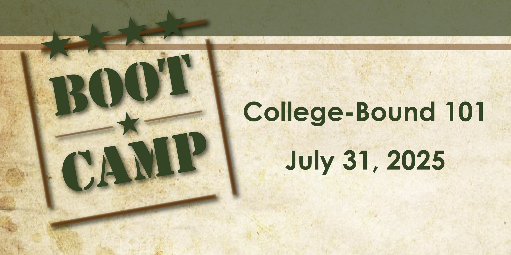 College-Bound 101 Boot Camp